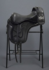 Treeless Leather Horse Saddle Softy Dressage Saddle 16-19″ Matching Girth