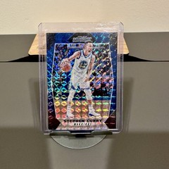 2017-18 Panini Prizm Stephen Steph Curry Blue Mosaic SP SSP Rare #92 Color Match