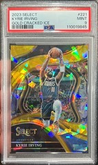 2023-24 Select Kyrie Irving Courtside Gold Cracked Ice Prizm /10 PSA 9 Pop 1