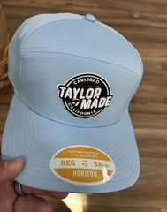 TaylorMade Horizon Blue Golf Hat REG 58cm Adjustable Structured Embroidered Logo