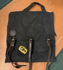 Huge Duluth 3 Strap Leather Canvas Canoe Camping Pack 22in X 24inch USA