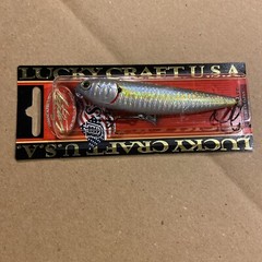 lucky craft sammy 100 topwater lure 4″ 1/2oz floating zebra ms chartreuse shad
