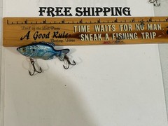 VINTAGE DISCONTINUED Mann’s Leroy Brown CRANKBAIT FISHNG LURE TUFF COLOR USED