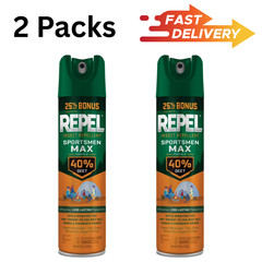 Repel Insect Repellent Sportsmen Max Formula 40% DEET Aerosol Value Pack, 2 Cans