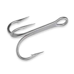 Mustad 3551 DuraSteel 1/0 Treble Hook 50 pack Fishing Hooks Lure Hooks