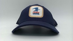 U.S. Mail Trucker Hat, USPS Eagle Embroidered Logo Adjustable One Size, Blue