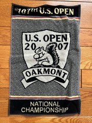 2007 US Open Oakmont Vintage Golf Towel – NEW – Made in Belgium
