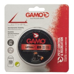 Gamo 632274054 Lethal Pellets Domed Tip Non-Lead, .177 Caliber, 100 Count