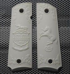 1911/Clones For Kimber/Colt Frames Carved Colt Coat Of Arms & Rampant Horse!