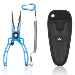 FLISSA 8″ Fishing Pliers Corrosion Resistant Split Ring Pliers Aluminum w/Sheath