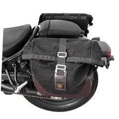 Motorcycle Quick Release Retro Side Saddle Bag Travel Touring Luggage Saddlebag