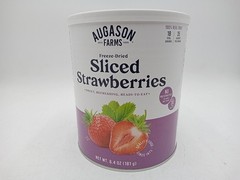 Augason Farms Freeze-Dried Sliced Strawberries 6.4 oz EXP 2055