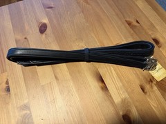 54 DaVinci Stirrup Leathers Black