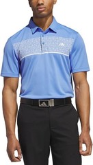 adidas Men’s Stretch Short Sleeve Chest Print Golf Polo Shirt (US, Alpha,