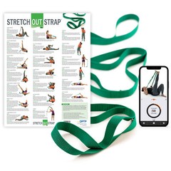 OPTP The Original Stretch Out Strap with Exercise Poster – Made in The USA