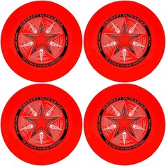 Discraft Ultrastar 175 Gram Sportdisc, Bright Red (4-Pack)