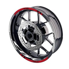 17 inch Wheel Rim Stickers Decals Vinyl Glossy AA02 Compatible CBR Aa02 Red