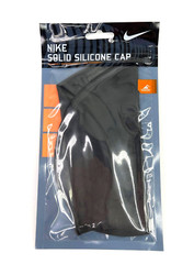 NEW! Nike Silicone Swim Cap Solid Black One Size Fits Most FREE SHIPPING!