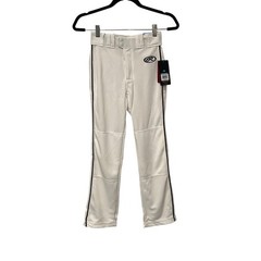 Rawlings, Baseball Pants, Youth Medium, White with Black pinstripe, KB511