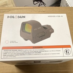 HOLOSUN HS510C-FDE-R Multi-Reticle Red Dot Sight 1x, FDE, Picatinny