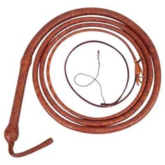 Bullwhip Squadron Kangaroo Hide 04 to 12 Feet Long 16 Plaits Bull Whip
