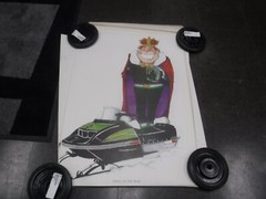 Arctic Cat Poster Print King of the Trail 1973 Vintage Snowmobile NOS Panther Z