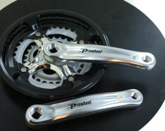 ProWheel 48/38/28T 7/8 Spd Alloy Square Taper JIS Hybrid Bike Crankset 170mm NEW