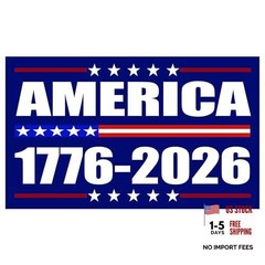 250th Anniversary USA Flag Sticker Bumper Car Decal Patriotic American United