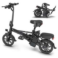 Ladped 14″ Folding Electric Bicycles 22 MPH with Peak 750W ebike 48V 499.2WH