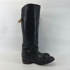 Frye Dorado 77561 Tall Riding Boots Dark Brown Leather Goodyear Welt 10 Spain