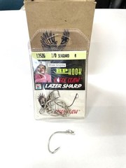 5 – 8 CT. PACKS OF SIZE 1/0 HP SHAW GRIGSBY LAZER SHARP HP HOOK! FREE SHIP! NEW