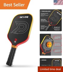 High-Performance Pickleball Racket – Shock Absorbing Carbon Fiber, Easy to Clean