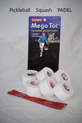 Mega Tac Overgrips 18 grips White PICKLEBALL PADEL SQUASH- NEW factory irregular