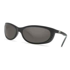 NEW Costa Del Mar Fathom Sunglasses Black Frame w/Gray 580P Lens FA11OGP