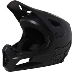 Fox Racing Youth Rampage Mountain Bike Helmet, Black/Black, Small