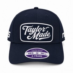 TaylorMade A-Frame Golf Hat Navy Blue Adjustable 58cm Structured Cap New