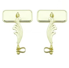 2 NEW GOLD WING RECTANGLE BICYCLE MIRRORS LOWRIDER, LEFT AND RIGHT SIDE