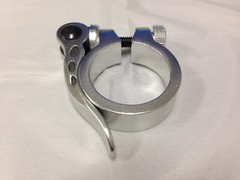 New KALLOY Alloy Bicycle Seat Post Clamp w/Quick Release Silver