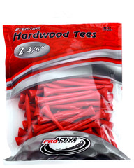 ProActive Sports Premium Hardwood Wood Golf Tees – 2 3/4 Inch – 100 Count Bag