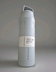 Stanley IceFlow Aerolight Bottle 36oz Light Gray Dishwasher Safe Cap Carry Lid