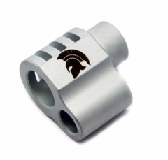 1911 COMMANDER Compensator Trojan War Helmet Engraved .45acp SS Satin finish