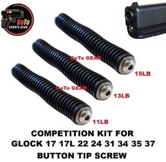 Competition Guide Rod Kit For GLOCK GEN 1 2 3 G17 17L 22 24 31 34 35 Button Tip