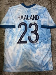 Erling Haaland Signed 2020/22 Away Jersey Beckett Authentication