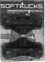 Softrucks Pair Skateboard Trucks Set of 2, Black, One Size TRSFTRBLK