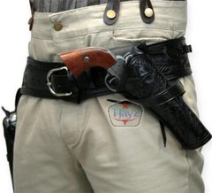 USA SELLER Western cowboy Gun Leather Cross Draw gun Holster Fits to 4″-6″ Barre