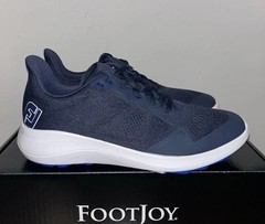 Footjoy FJ Flex (56140) Men’s Spikeless Golf Shoes Navy/White Brand New in Box