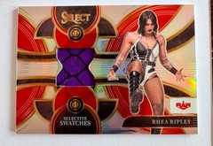 Rhea Ripley 2024 Panini Select WWE Selective Swatches Authentic Memorabilia Card