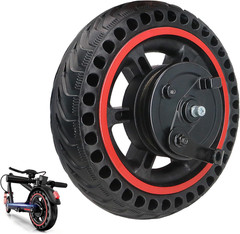 8.5” Electric Scooter Solid Tire Wheel with Hub & Drum Brake Replacement E-Scoot