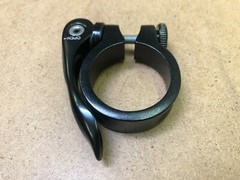 New Kalloy Bicycle Seat Post Clamp Binder With Quick Release Anodized Black
