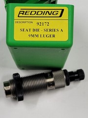 92172 REDDING TAPER CRIMP SEATING DIE – 9MM LUGER – NEW IN BOX – FREE SHIP